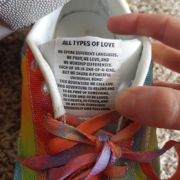 Reebok Club C 85 Rainbow Gay Pride All Types of Love Shoes, Size 8.5 - Picture 2 of 8